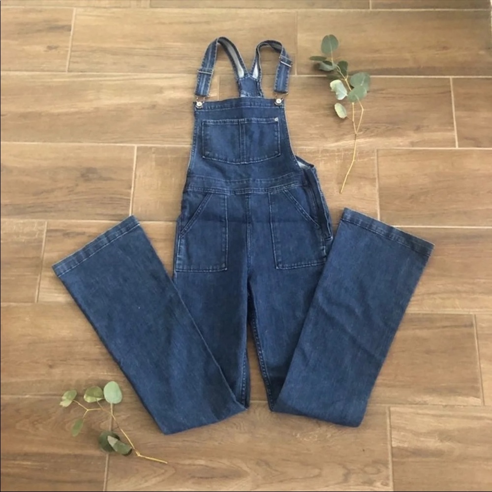 H&M coachella bell bottom overalls